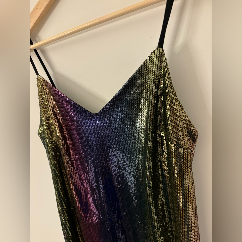 Wild Fable Rainbow Sequins Mini Dress Size XS